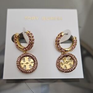Tory Burch Miller Pave Earrings